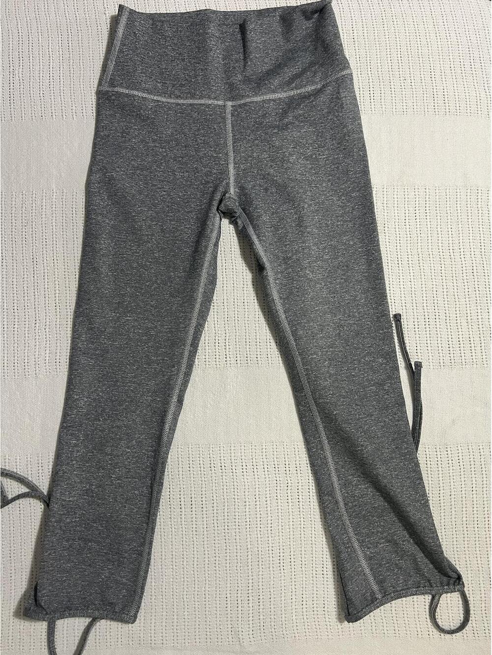 Aerie Chill Play Move Gray Active Leggings with Stirrup Detail